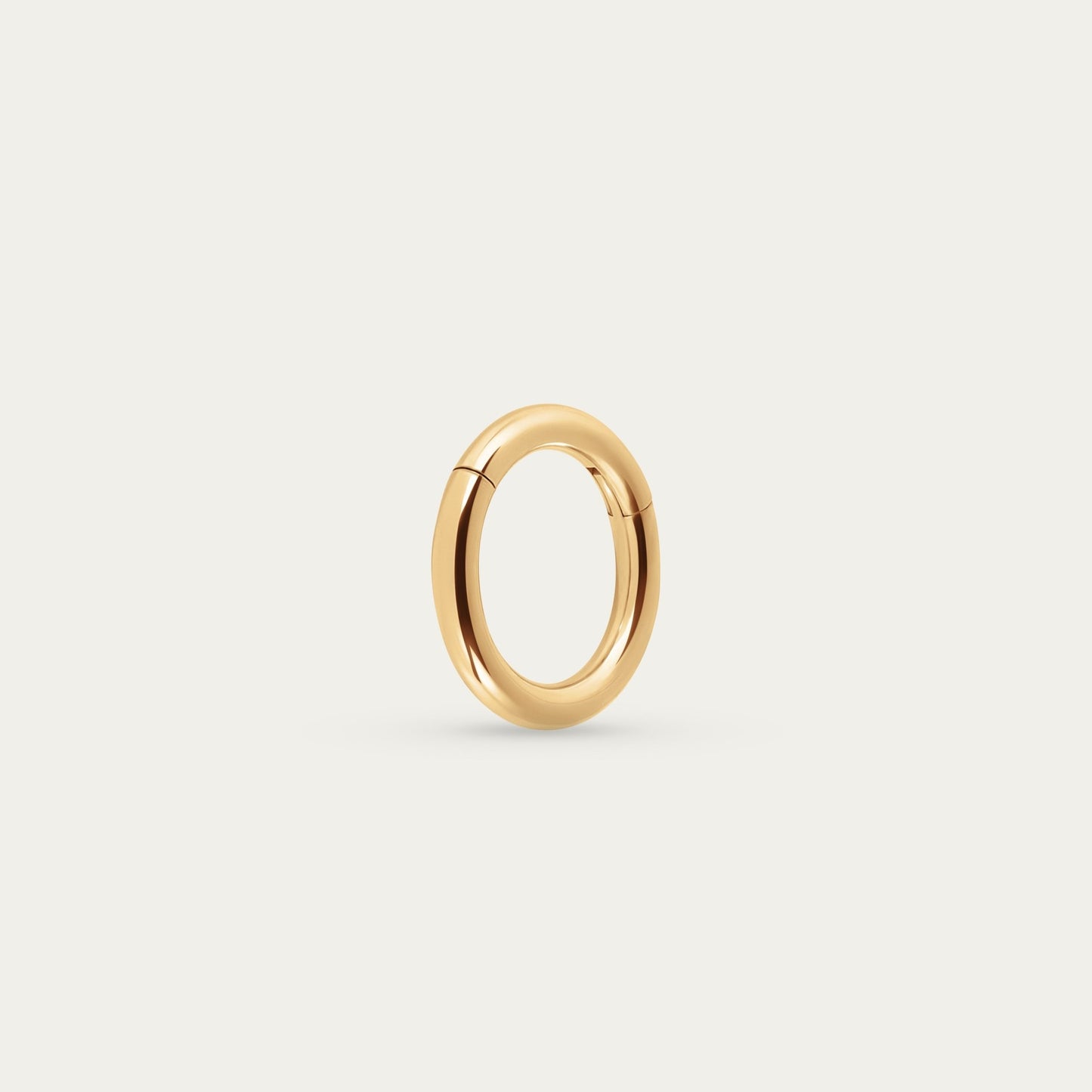Smooth Hoop in Gold — titanium — Rhokea