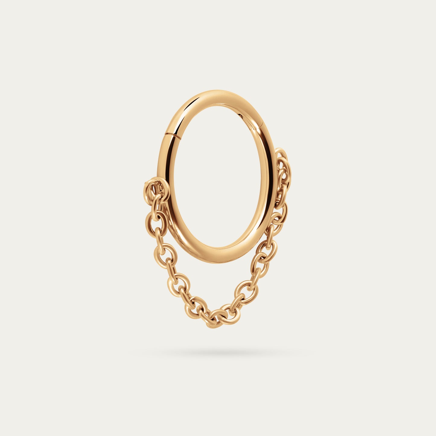 Chain Hoop In Gold