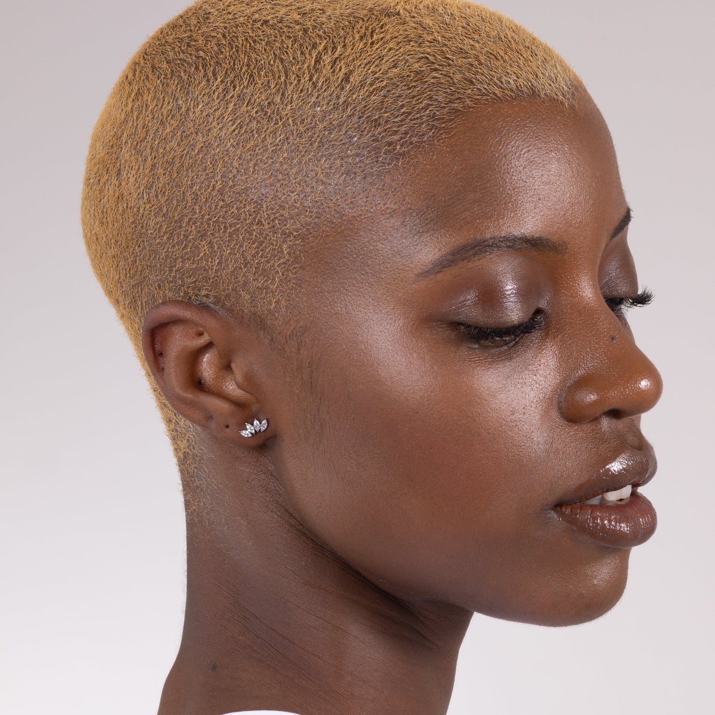 Quartet Marquise Stud in Silver