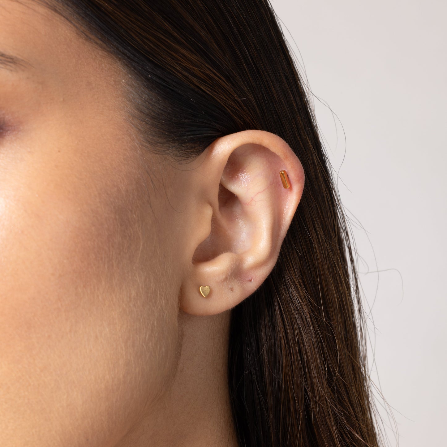 Pure Heart Stud in Gold