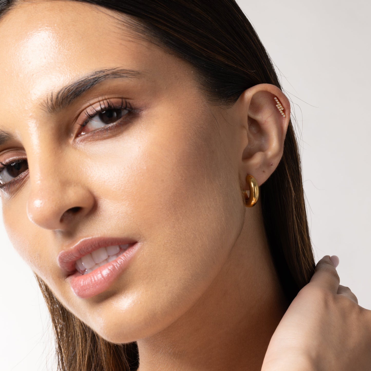 Bold Hoops in Gold