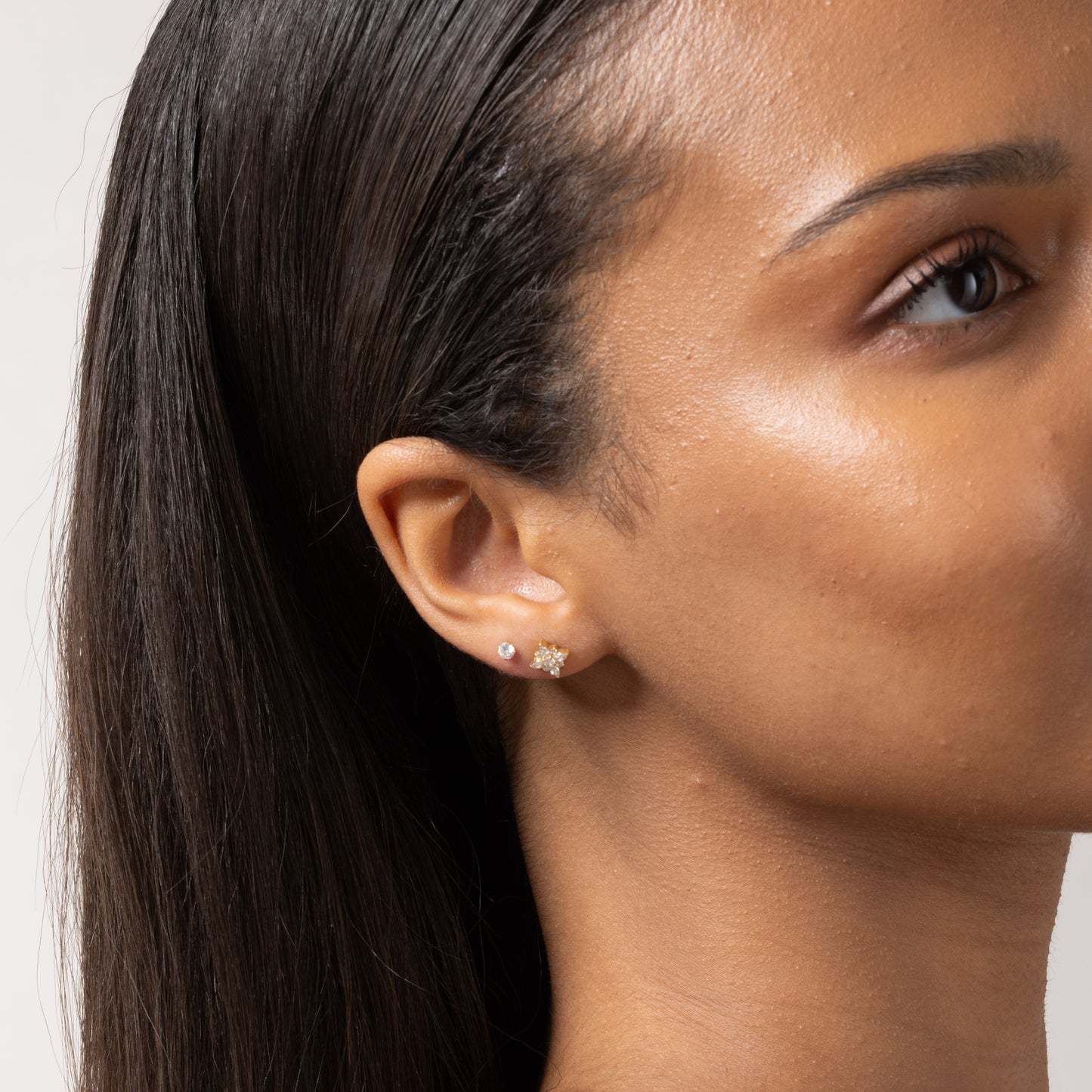 Quintet Cluster Stud in Gold