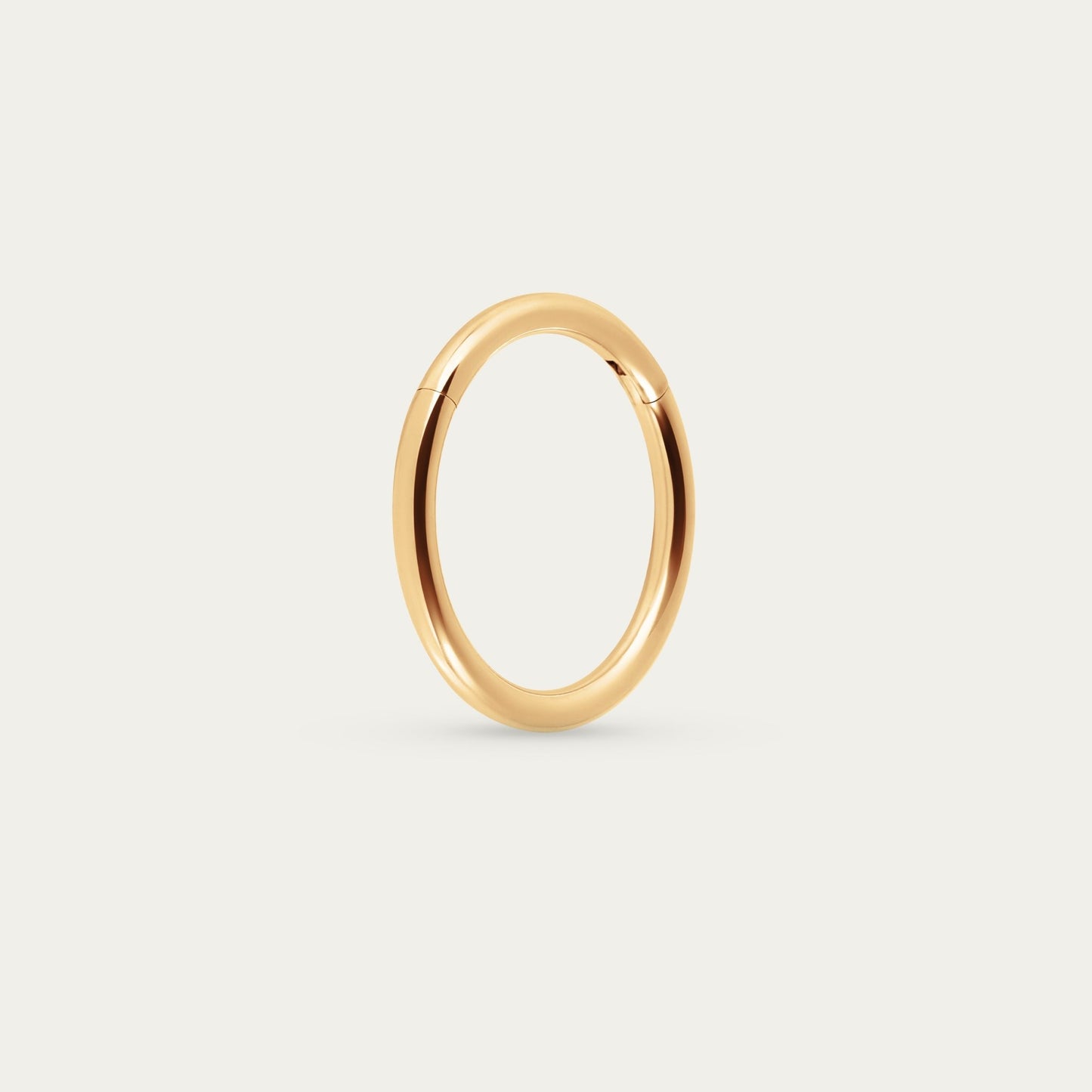 Smooth Hoop in Gold — titanium — Rhokea