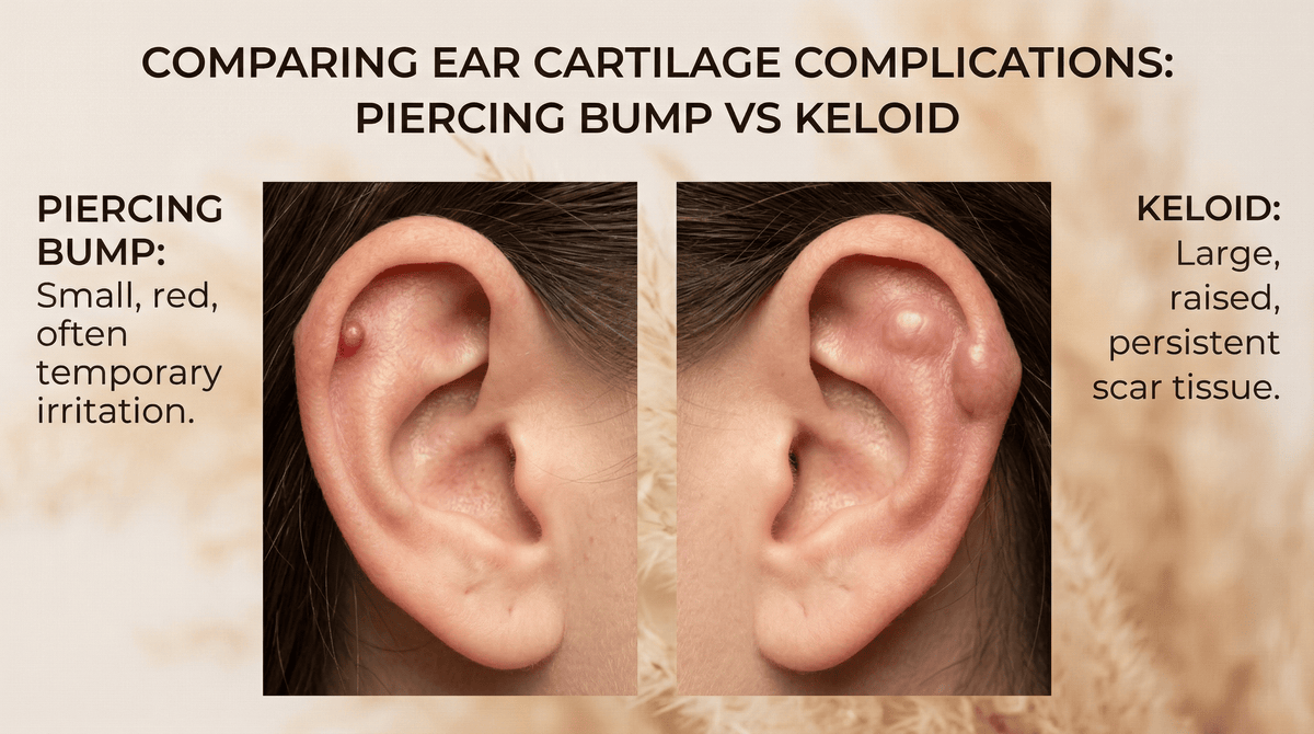 Piercing Bump vs Keloid: Tell the Difference