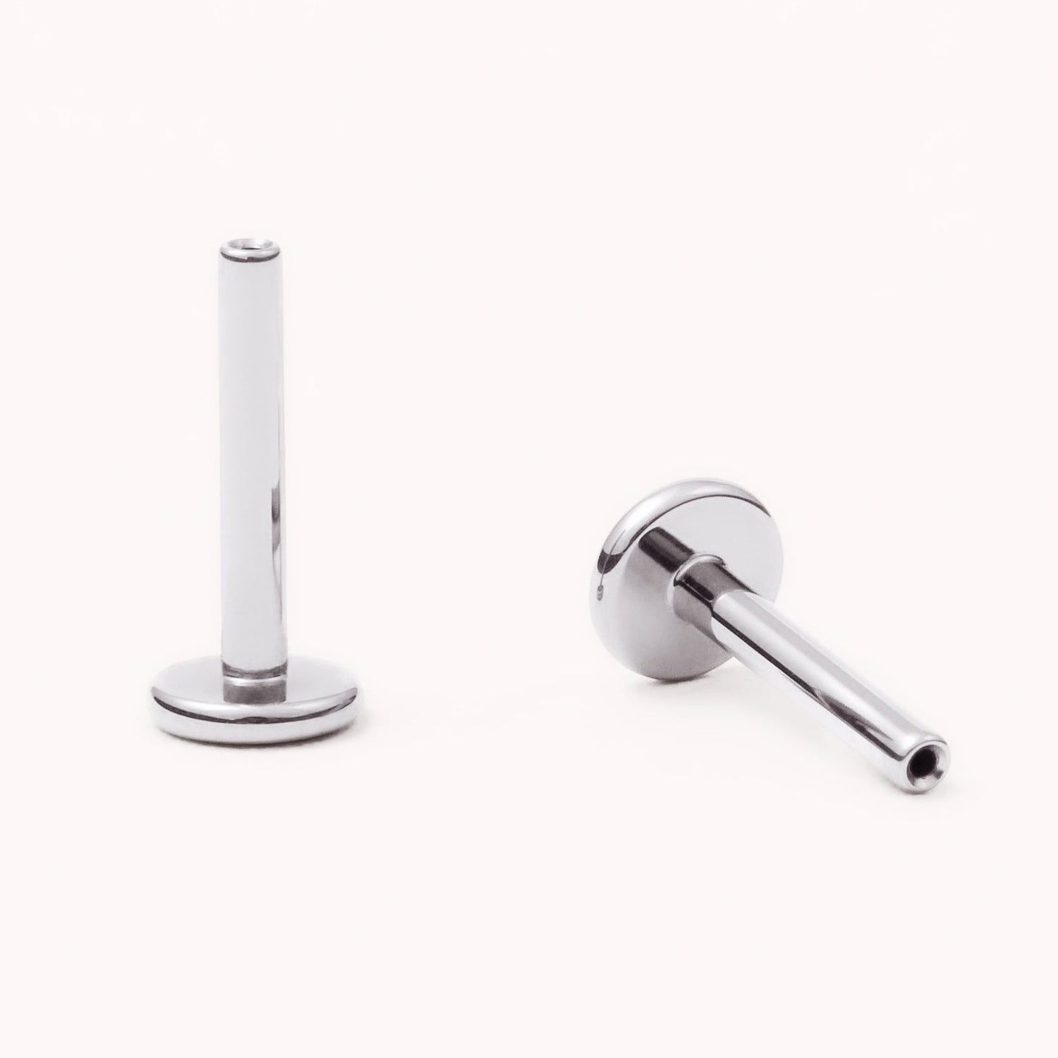 Silver Base • 8mm Post • 1.2mm Gauge — titanium — Rhokea