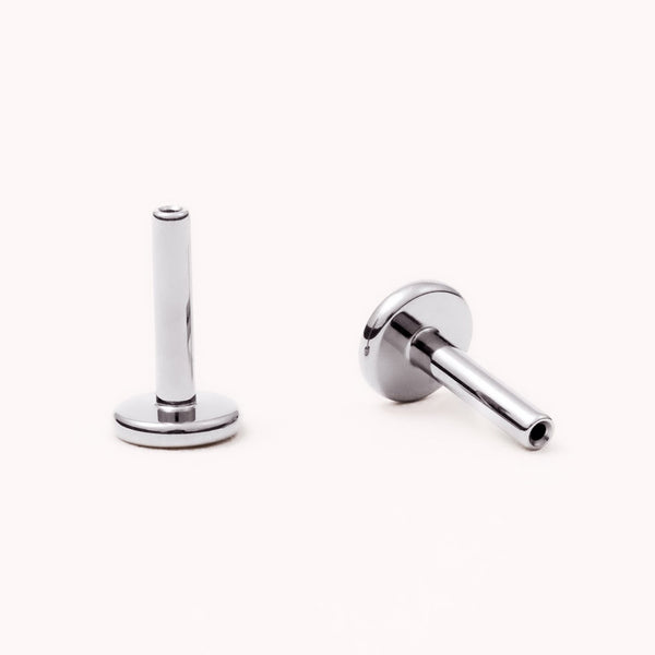 Silver Base • 6mm Post • 1.0mm Gauge — titanium — Rhokea