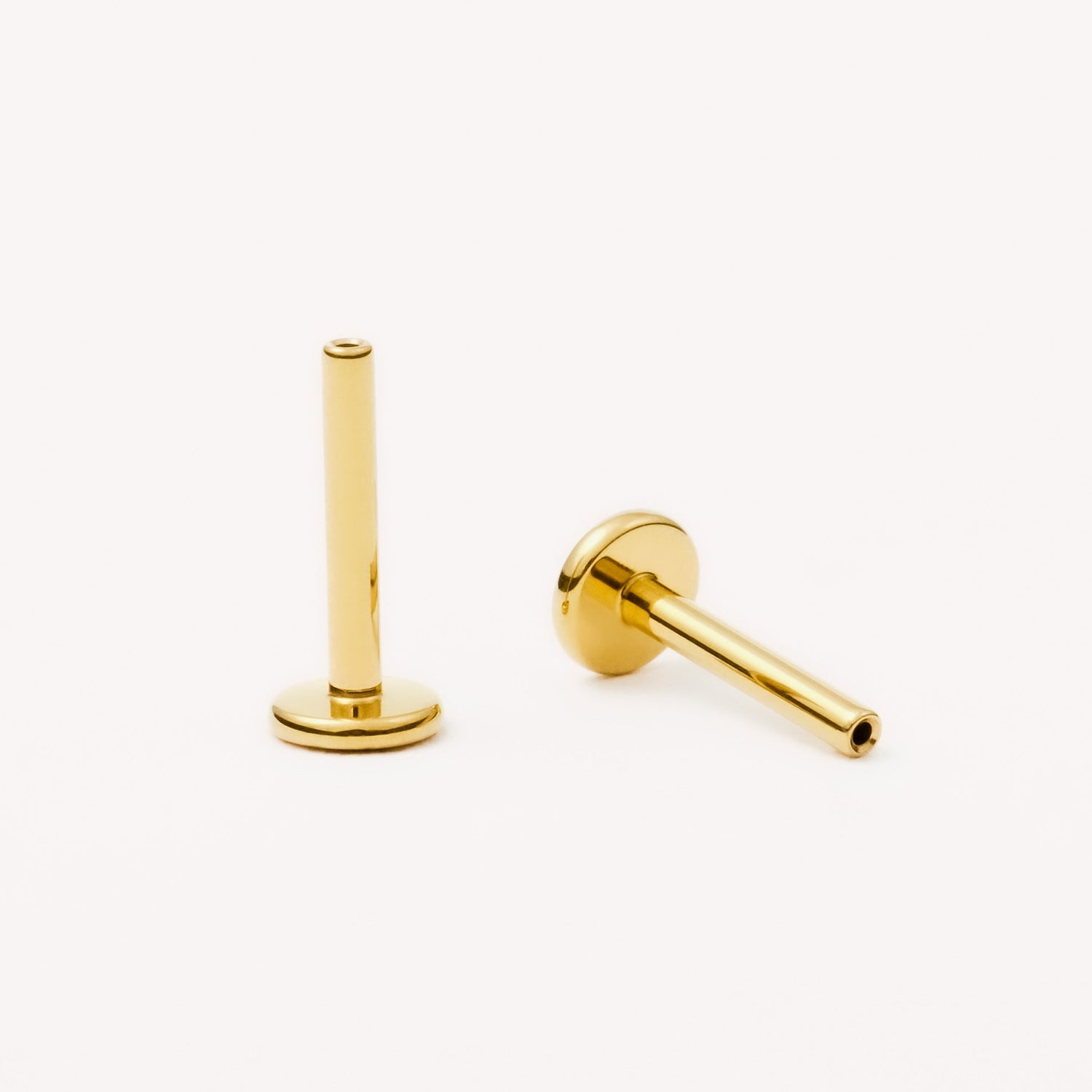 Gold Base • 8mm Post • 1.0mm Gauge — titanium — Rhokea