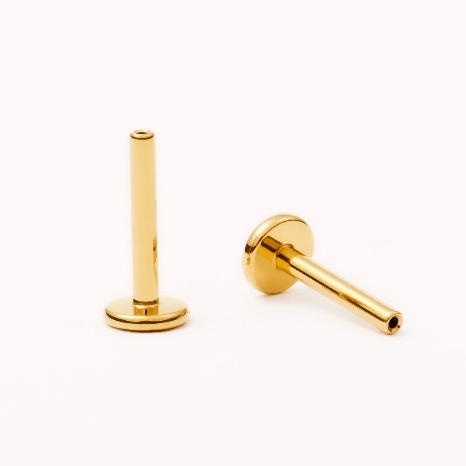 Gold Base • 8mm Post • 1.2mm Gauge — titanium — Rhokea