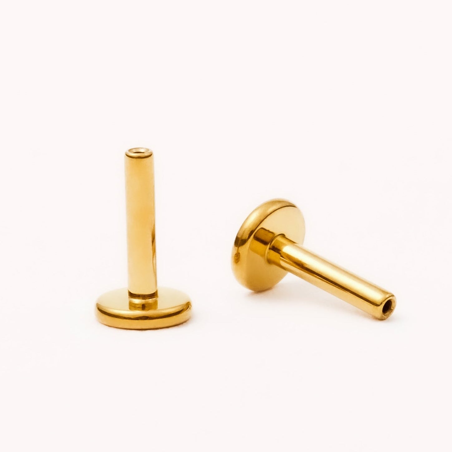 Gold Base • 6mm Post • 1.0mm Gauge — titanium — Rhokea