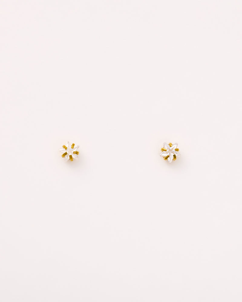 Claw Set Star Studs in Gold