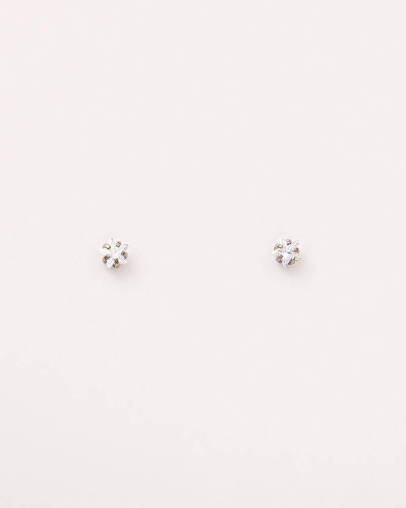 Star Screw Nose Studs in Silver — titanium — rhokea
