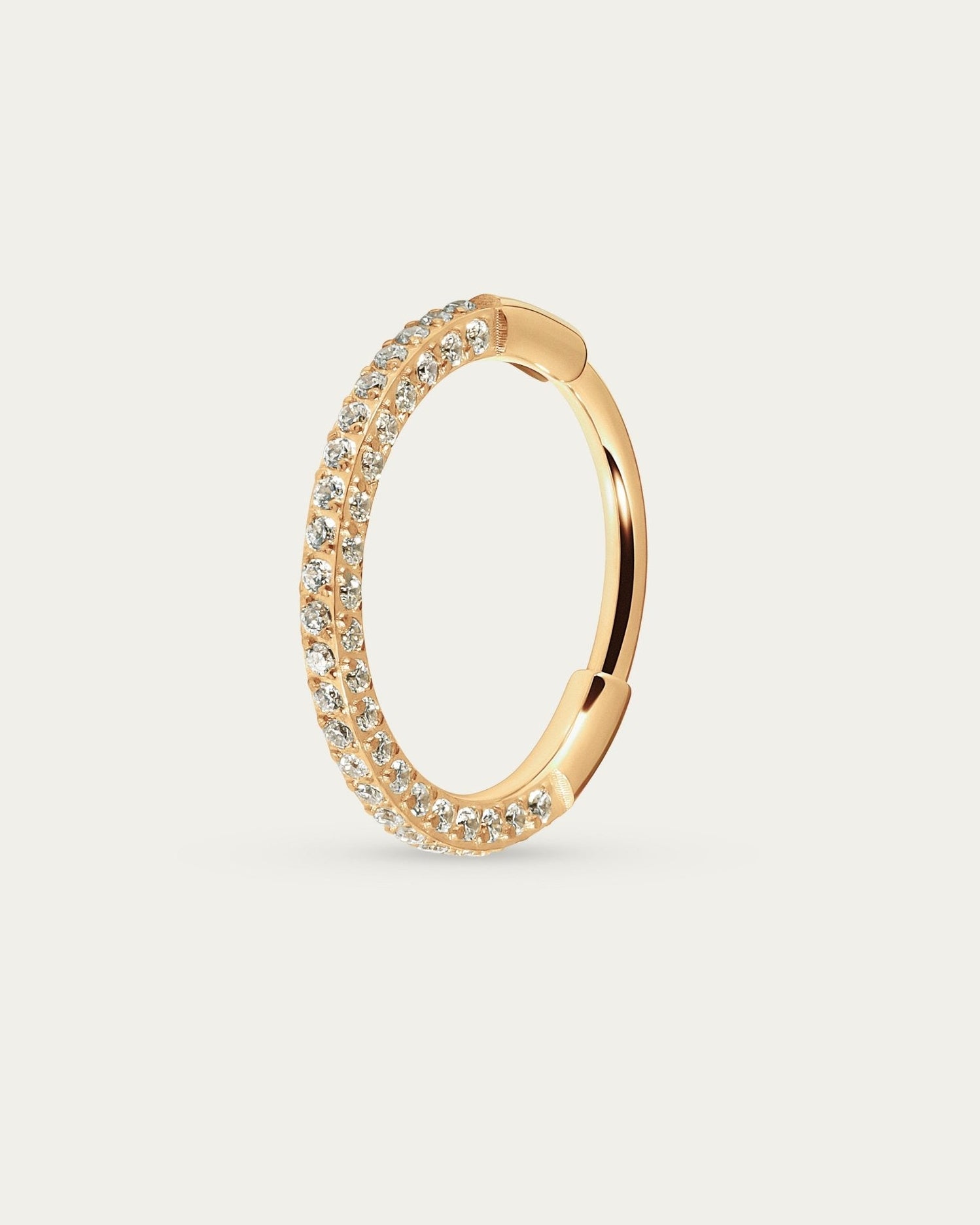Eternal Hoop in Gold — titanium — Rhokea