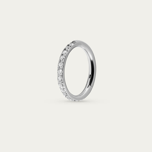 Clarity Hoop in Silver