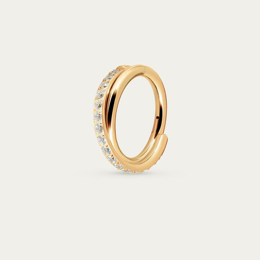 Eclipse Hoop in Gold