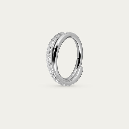 Eclipse Hoop in Silver