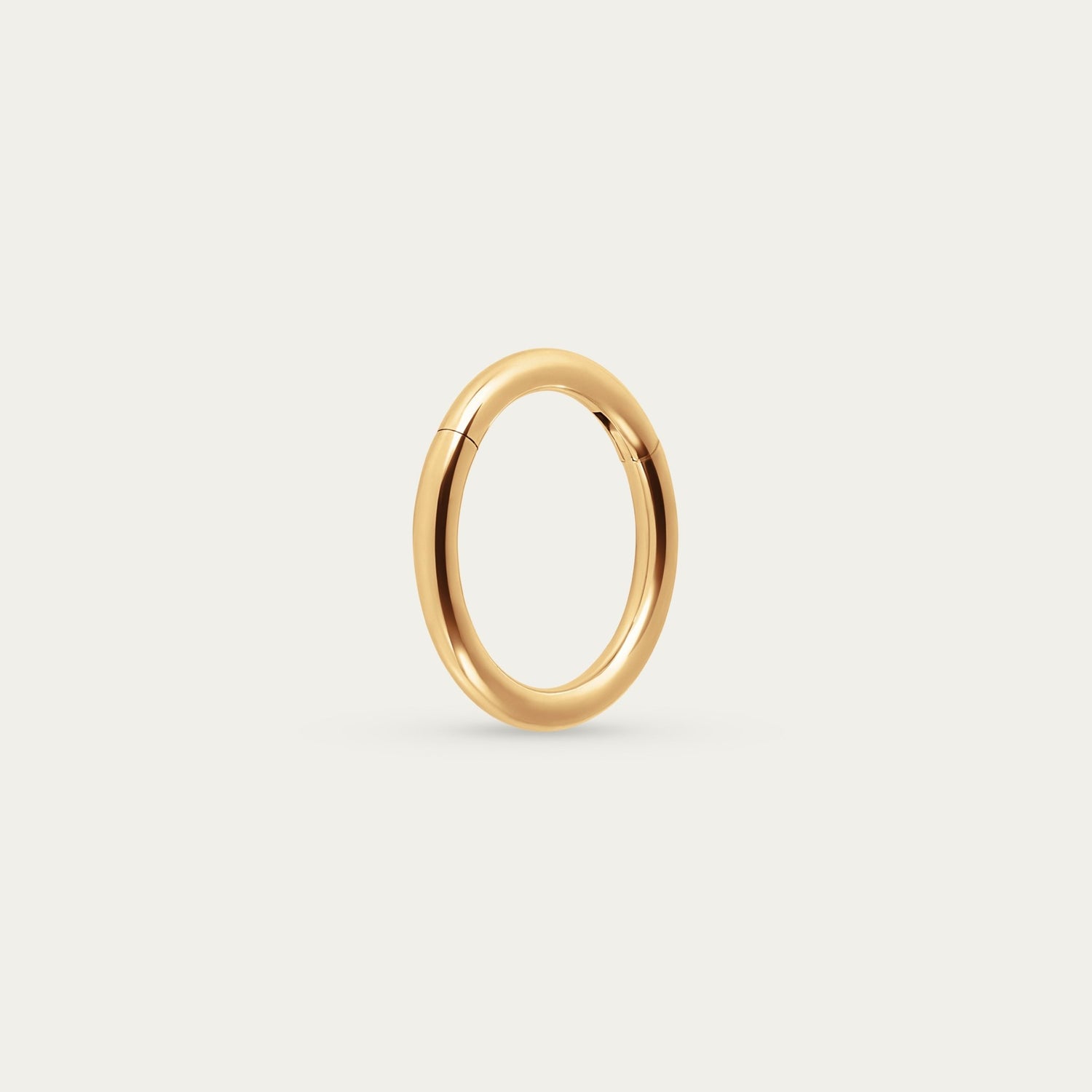 Smooth Hoop in Gold — titanium — Rhokea