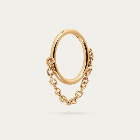 Chain Hoop In Gold