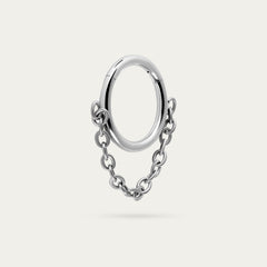 Chain Hoop In Silver