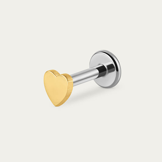 Pure Heart Stud in Gold