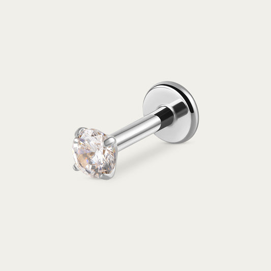 Solitaire Stud in Silver