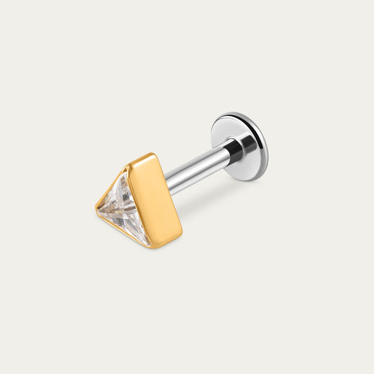 Prism Trilliant Stud in Gold