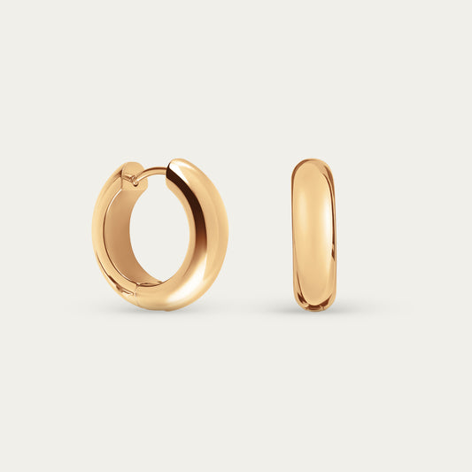 Bold Hoops in Gold