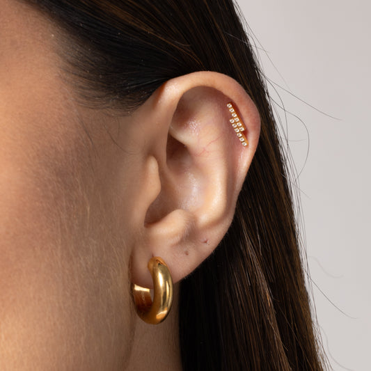 Bold Hoops in Gold