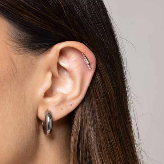 Bold Hoops in Silver