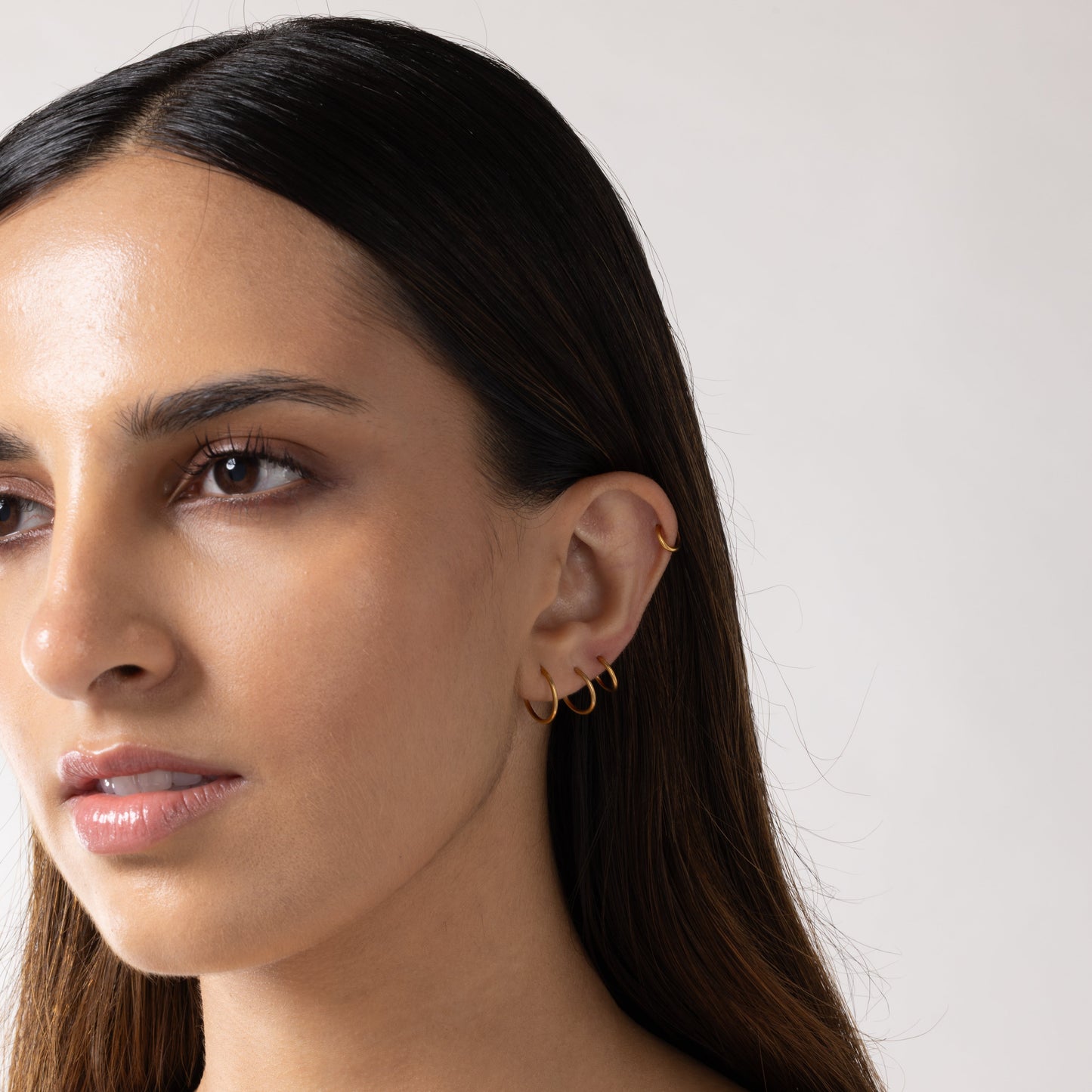 Smooth Hoop in Gold
