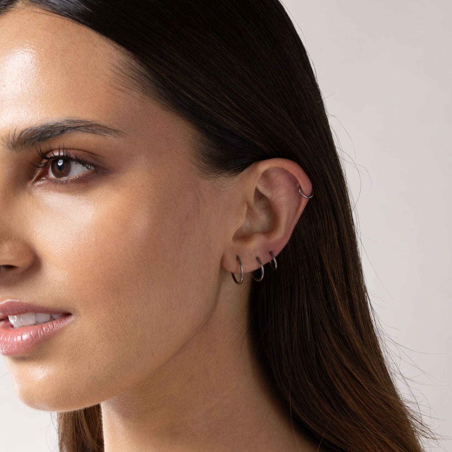 Smooth Hoop in Silver