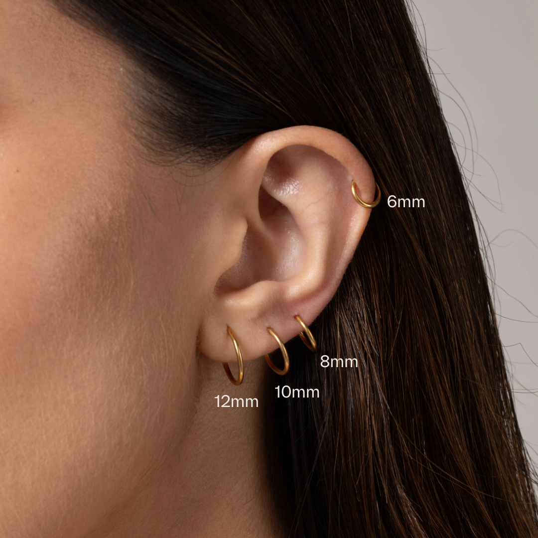 Smooth Hoop in Gold